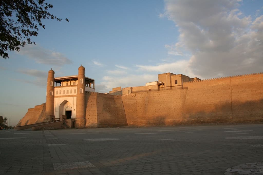 The Ark seen from the Registan at sunset